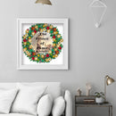 5D DIY Diamond Painted Christmas wreath Partial Special Rhinestone Set