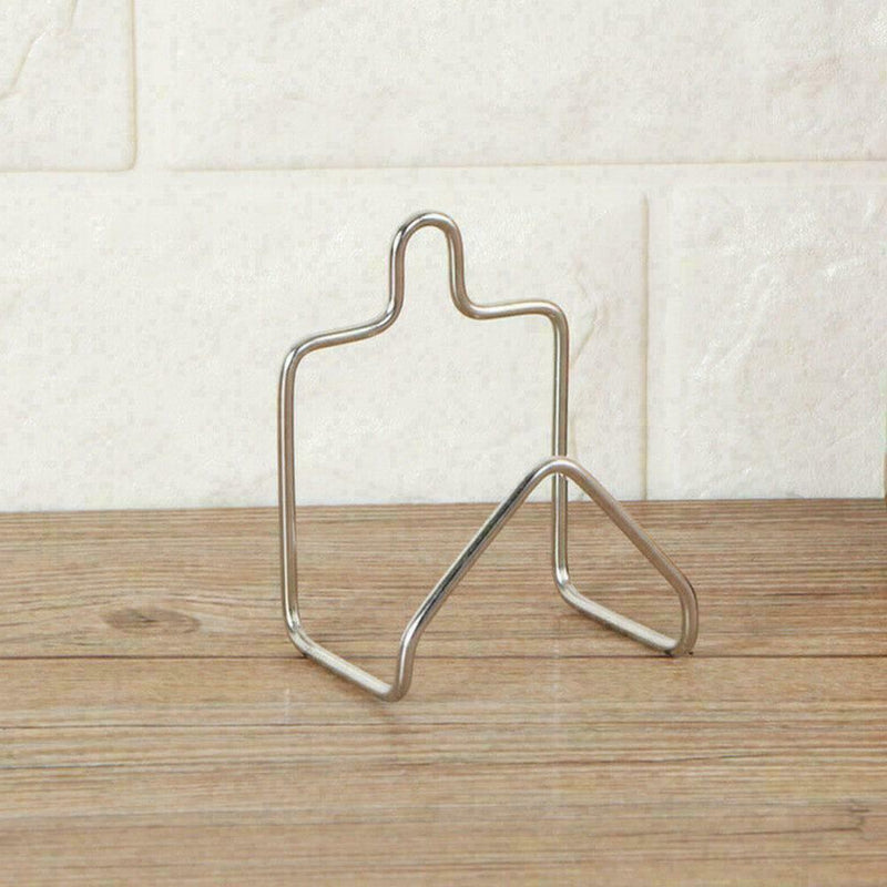 Steel Portable Suction Cup Drain Rack Cleaning Draine Dish Cloth U6K9 S6E5