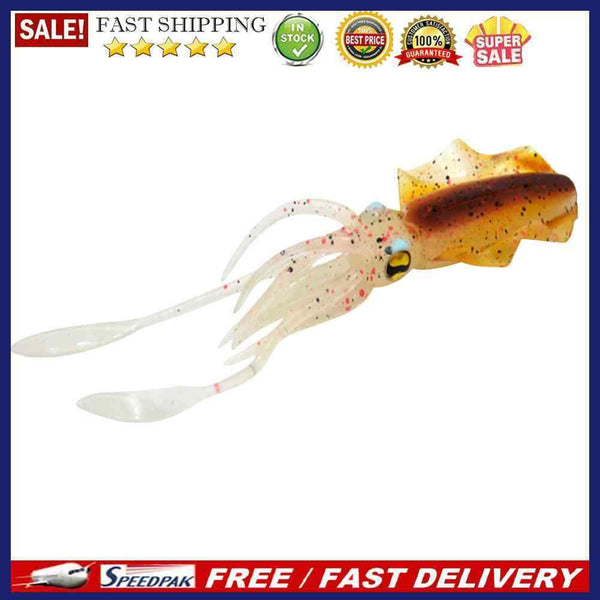 15.5cm 15g Bionic Squid Sea Fishing Lures Crankbait Artificial Wobbler Soft B