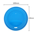 Silicone Cup Lid Reusable Anti-dust Leakproof Insulation Cup Cover (Blue)
