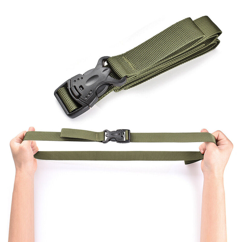 4pcs Outdoor Camp Cargo Storage Tied Belt Luggage Buckle Strap (Army Green)