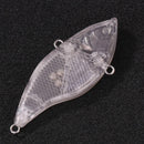 1pc Blank Plastic Unpainted Fishing Lures Hard Baits 14g Wobblers Assembly