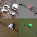 2pcs Ultra Light Waterproof Fishing Hit Alarm LED Rod Tip Fishing Lights