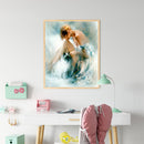 Girl Oil Paint By Numbers Kit DIY Acrylic Painting Wall Art Picture Craft Dec