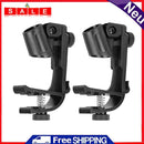 2x Adjustable Microphone Clamp Stand Shockproof Drum Rim Clip Holder Bracket