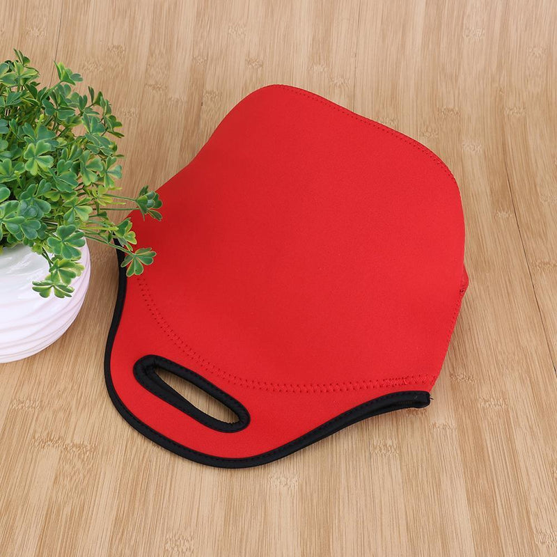 Neoprene Lunch Tote Bag Insulated Waterproof Lunch Box Container (Red)