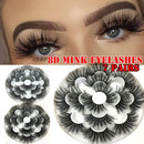 Fluffy Hair Dramatic Long False Eyelashes 8D Mink 25mm Lash Lash Extension