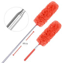 5pcs Adjustable Extend Microfiber Duster Dusting Brush Cleaning(Orange)