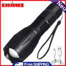 Powerful LED Flashlight Torch USB Rechargeable Waterproof Outdoor Camping Lights