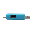 Asiprop Micro USB TF Card Reader OTG Adapter USB2.0 Hub Port for PC (Blue