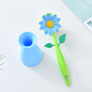 Flower Shape Pot Washing Brush with Long Handle Kitchen Cleaning Accessories