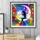 DIY 5D Girl Moon Full Square Rhinestone Painting Kit Diamond Drawing Room D