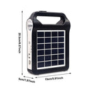 Solar Panel Generator Kit Solar Flashlight Power Station Lighting System