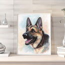 11CT Dog Counted Embroidery DIY Full Cross Stitch Cotton Thread Animal Wall Art
