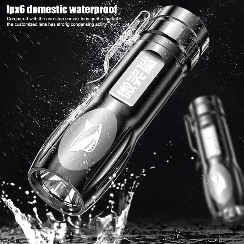 Portable Mini LED Beads Torch Outdoor USB Rechargeable Flashlight Searchlig