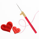 French Crochet Embroidery Tambour Beading Hoop Hook with 3 Needles DIY Craf