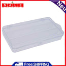 3 Compartment PP Fishing Bait Tackle Boxes Component Solid Storage White Plastic