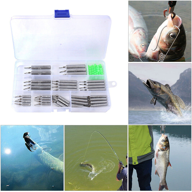 90pcs Drop Shot Fishing Sinker Multiple Sizes Carp Fishing Tackle Accessories