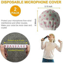 2PCS Microphone Hygiene Cover Disposable non-woven J3Y9 protection S6Q7