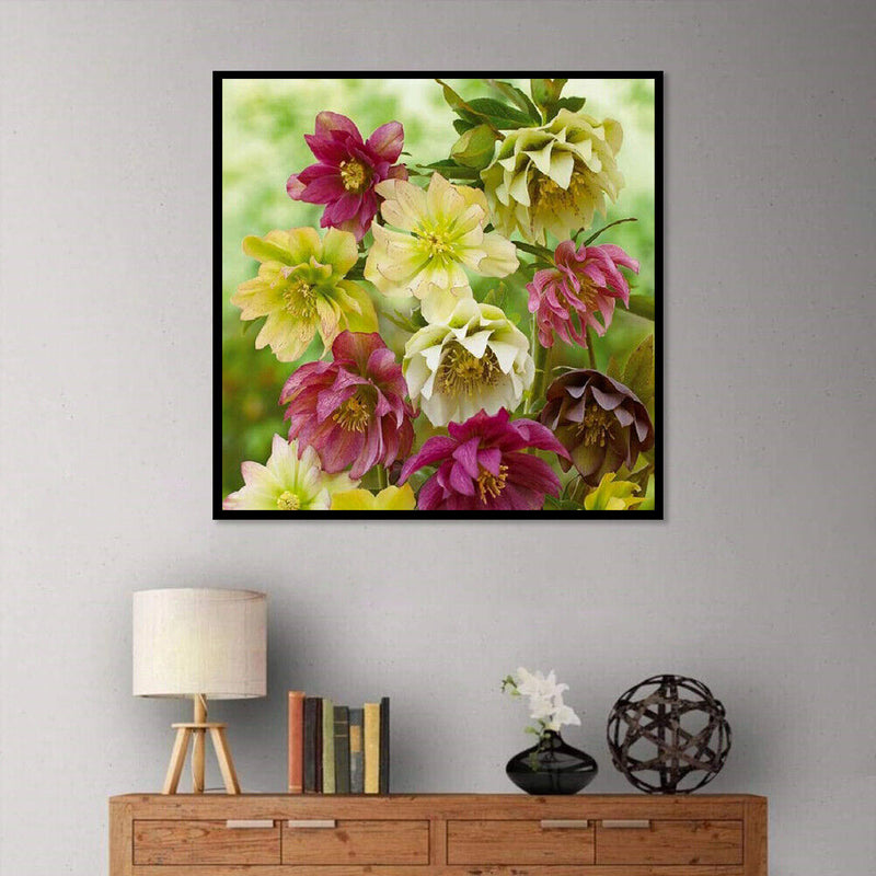 5D Full Round Drill Diamond Painting diy Flowers Needlework Decor (C1266) Newly