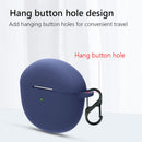 Silicone Case for Realme Buds Air 2 Protective Cover with Carabiner (Blue) Newly