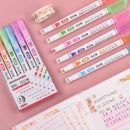 Account Marking Roller Curve Pen Highlighter Lace Outline Pen Fluorescent Pen