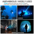 Underwater Torch Diving Flashlight Scuba Dive Lamp Snorkeling Accessories