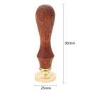 Retro Plant Wood Handle Metal Sealing Wax Stamps DIY Craft Stamp (C012) Newly