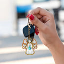 5pcs DIY Full Drill Special Shaped Diamond Painting Angel Shape Keyring Pendant