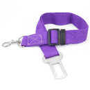 Car Pet Dog Seat Belt Puppy Safety Seatbelt Dog Harness Lead Clip (Purple)