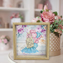 Wooden Diamond Painting Piggy Bank DIY Coin Saving Box Xmas Gifts (CQG09)
