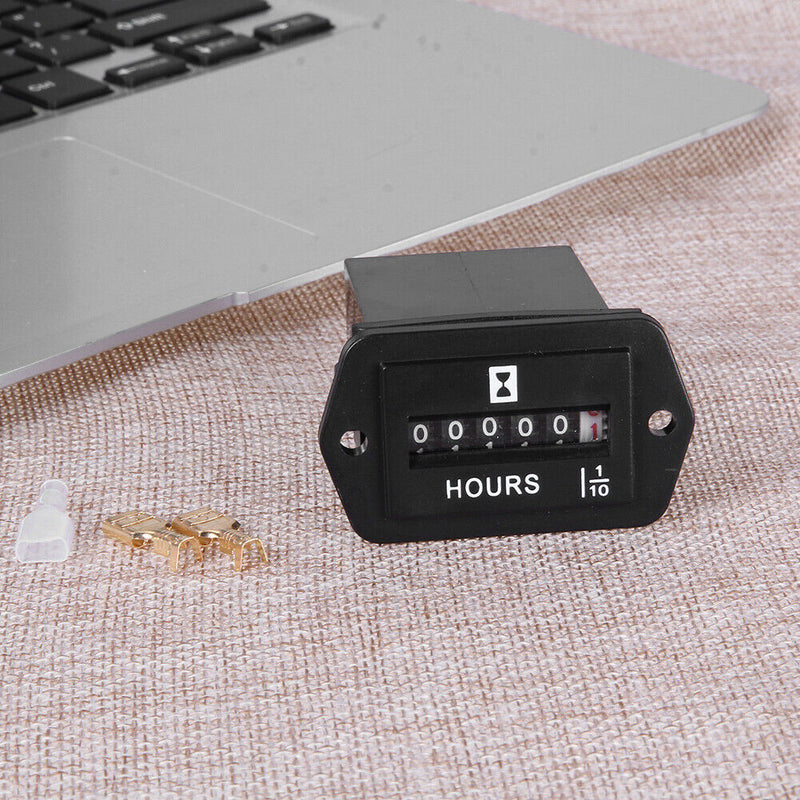 DC 6V-80V Hour Meter Hourmeter Gauge for Boat Car Truck Engine Rhombus Newly