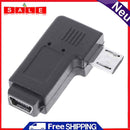 90 ° Mini USB Female, Micro USB Male Date Transfer Adapter Connector