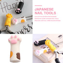 Nipper Cover Cat Claw Protective Sleeve for Nail Cuticle Tweezers (White) Newly