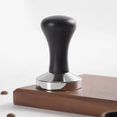 Coffee Tamper Powder Hammer Press Wooden Handle Espresso Coffee Maker Grinder