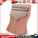 Portable 17-Key Mahogany Veneer Kalimba Thumb Piano Mbira Sanza (Yellow) Newly