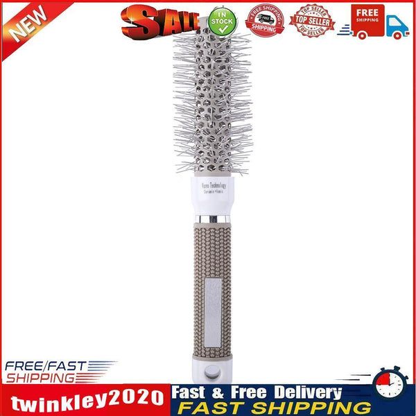 Pro Hair Brush High Temperature Resistant Ceramic Iron Round Comb (25mm) Newly