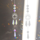 #A Wind Chime Crystal Light Catcher Hanging Butterfly Devil Eye Ornaments Art Cr