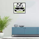 14CT Partial Cross Stitch Back to Back Panda Counted DIY Embroidery Kits