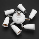 Adjustable E27 Splitter 7 Heads Lamp Base LED Bulb Adapter Holder Socket Newly