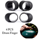 4pcs Steel Tongue Drum Finger Picks Silicone Rubber Handpan Finger Sleeves Newly