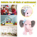 Baby Elephant Stuffed Animal Soothing Soft Pillow Elephant Toys (Pink) Newly