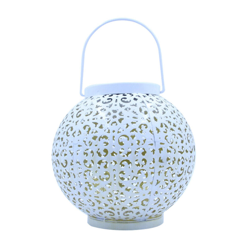 Creative Hollow Ball Solar LED Lantern Light Garden Yard Pathway Lighting Lamp