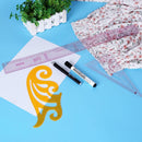 5pcs Metric Styling Rulers Curve Set Cutting Ruler Arm Sleeve Yardstick Newly
