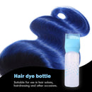 50oz Empty Hair Dye Applicator Brush Bottle Color Dispensing Comb (Blue) Newly