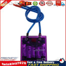 Digital Display Fuel Saver Grounding Voltage Regulator Stabilizer (Purple) Newly