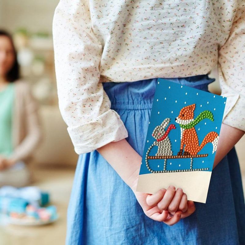 4pcs DIY 5D Special Diamond Painting Gifts Happy Birthday Cards Party Mosaic Kit