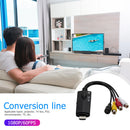 1080P HDTV HDMI to AV RCA Cable Conversion Male to 3RCA AV Composite Female Cord