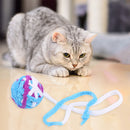 Kitten Molar Chew Bite Toys Cat Plush Round Ball Toys Interactive Pet Suppl