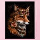11CT 3 Beach Printed Full Embroidery Fox Needlework Home DIY Cross Stitch Kit